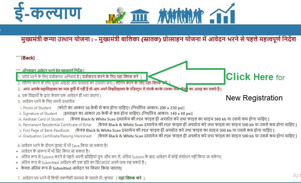 Bihar Mukhamantri Kanya Utthan Yojna Online Apply Last Date