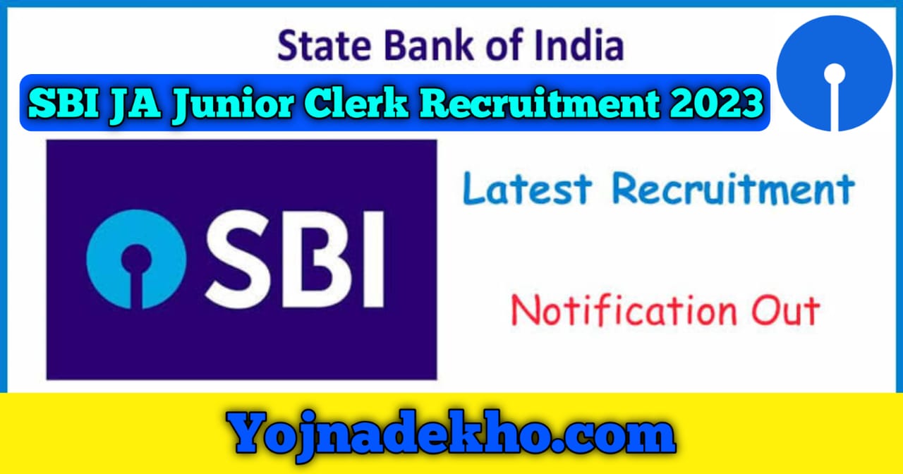 SBI JA Junior Clerk Recruitment 2023