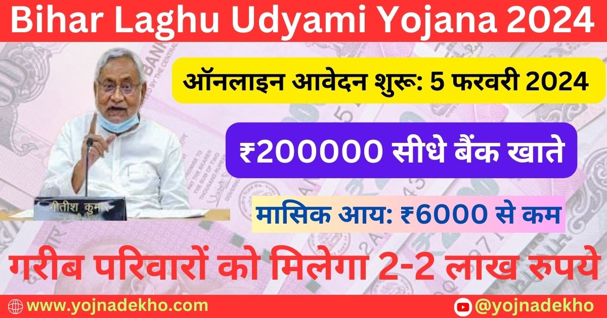 Bihar Laghu Udyami Yojana 2024 Online Apply