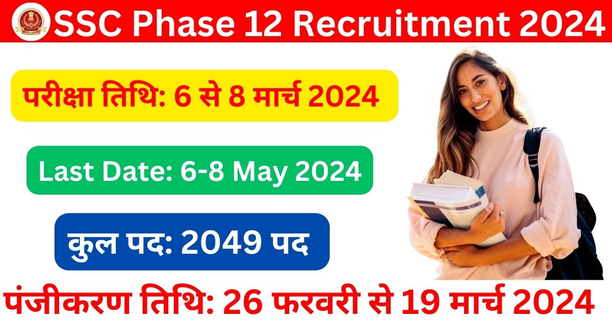 SSC Phase 12 Recruitment 2024